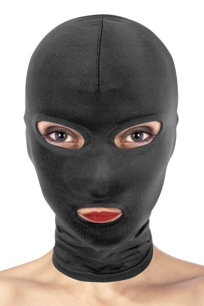 Fetish Tentation - Cappuccio con Apertura per Bocca e Occhi - Nero
